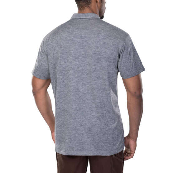 Vertx Assessor Polo Shirt in grey from back
